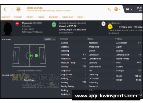 FM2016年轻球员：培养未来之星的关键秘诀